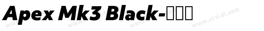 Apex Mk3 Black字体转换